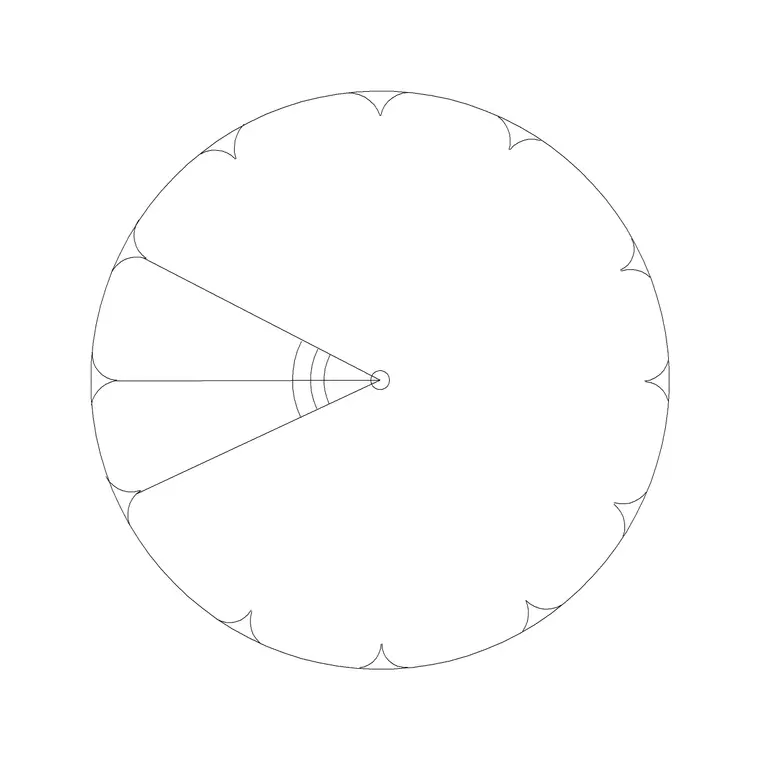 Tree Top View (34) DWG CAD block thumbnail — trees & plants drawing