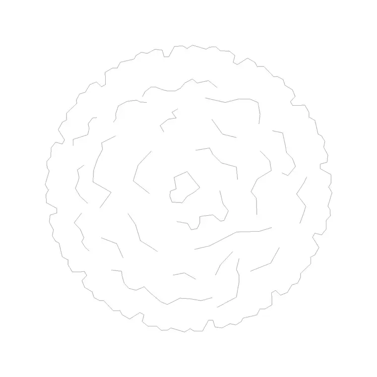 Tree Top View (38) DWG CAD block thumbnail — trees & plants drawing