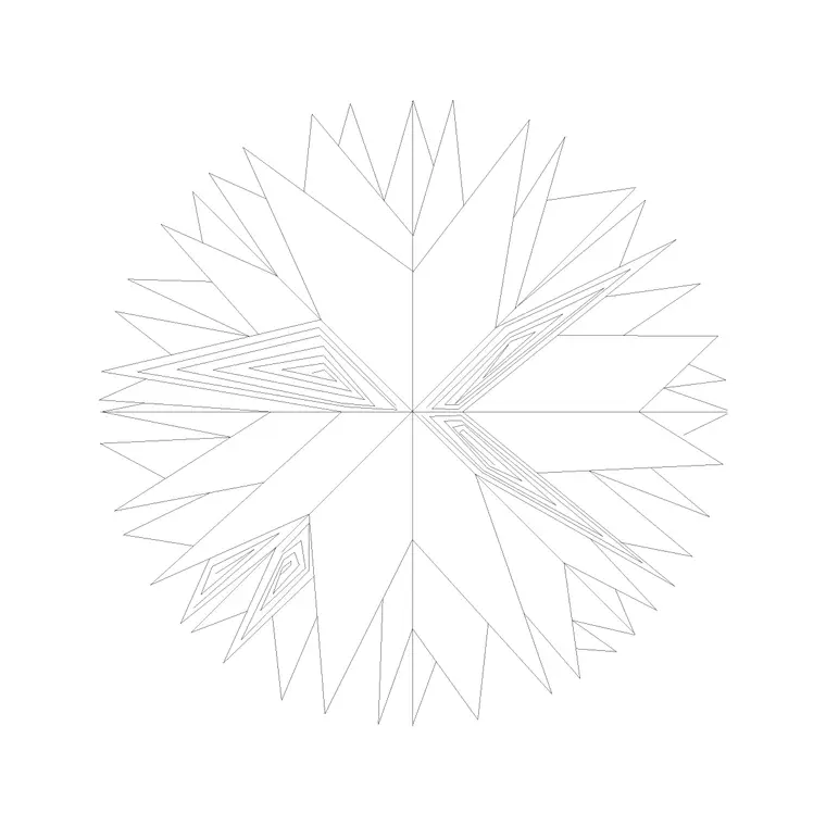 Tree Top View (4) DWG CAD block thumbnail — trees & plants drawing