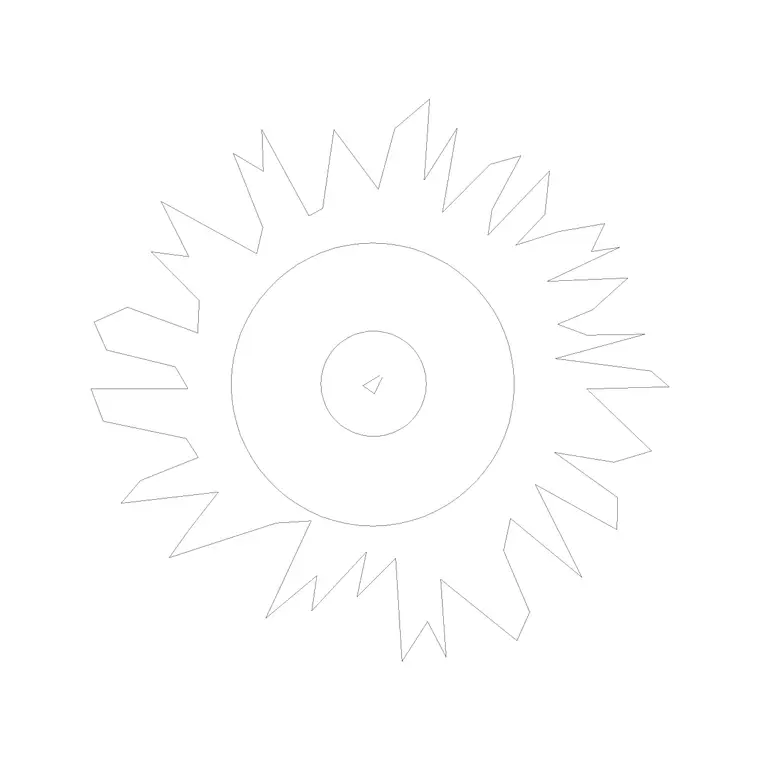 Tree Top View (41) DWG CAD block thumbnail — trees & plants drawing
