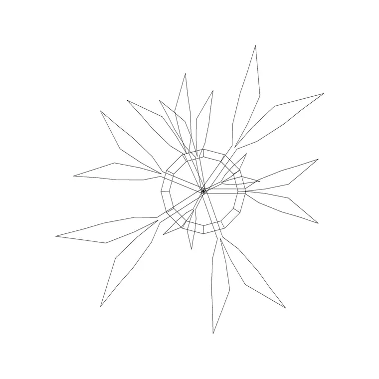 Tree Top View (45) DWG CAD block thumbnail — trees & plants drawing