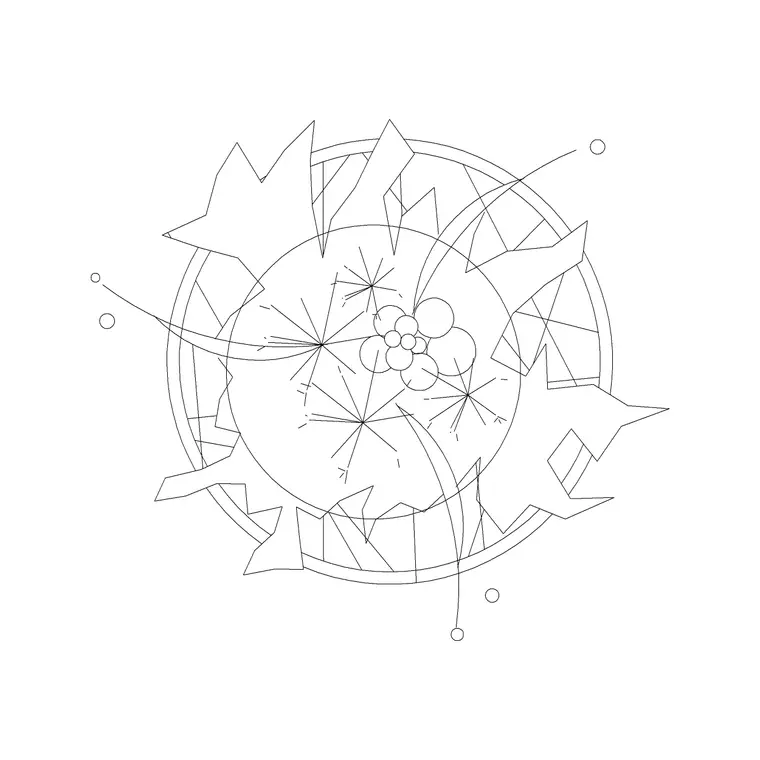 Tree Top View (48) DWG CAD block thumbnail — trees & plants drawing
