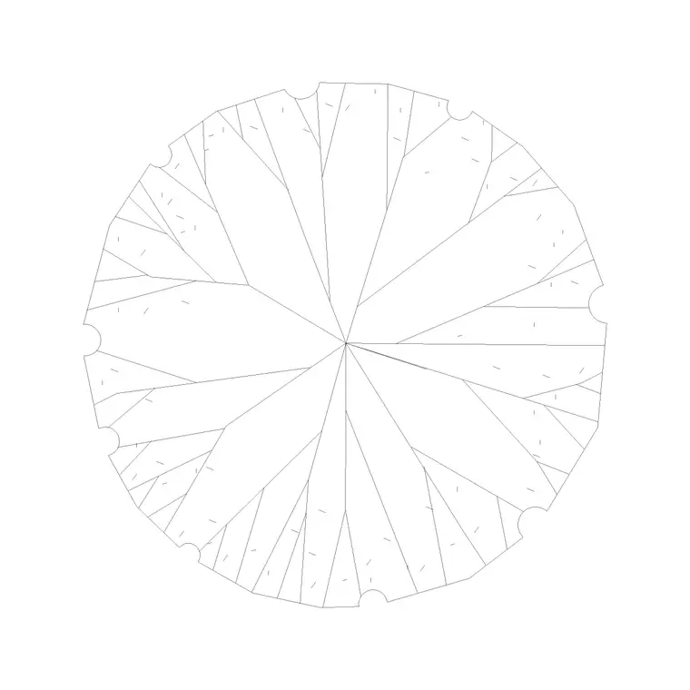 Tree Top View (54) DWG CAD block thumbnail — trees & plants drawing