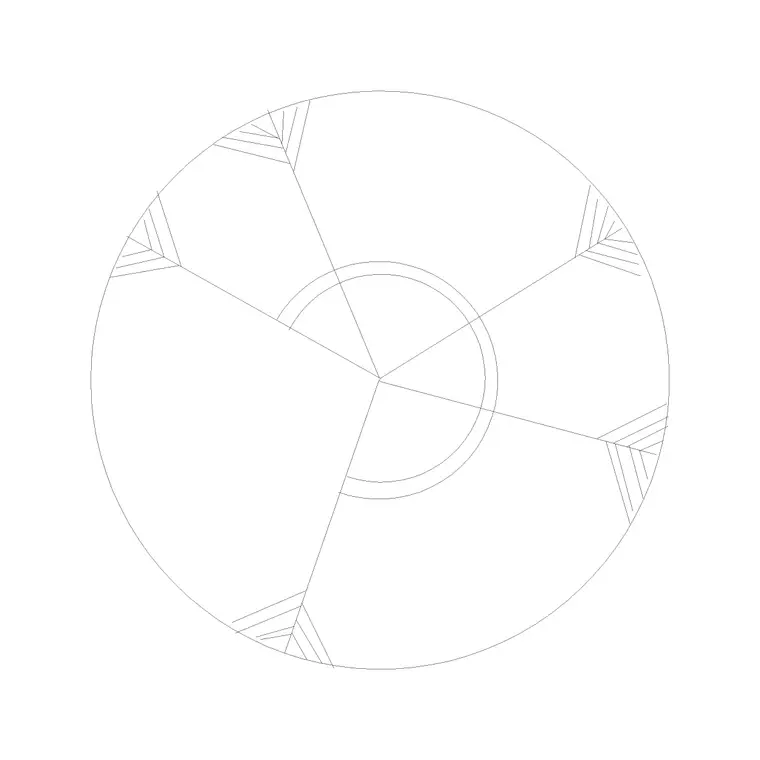 Tree Top View (55) DWG CAD block thumbnail — trees & plants drawing