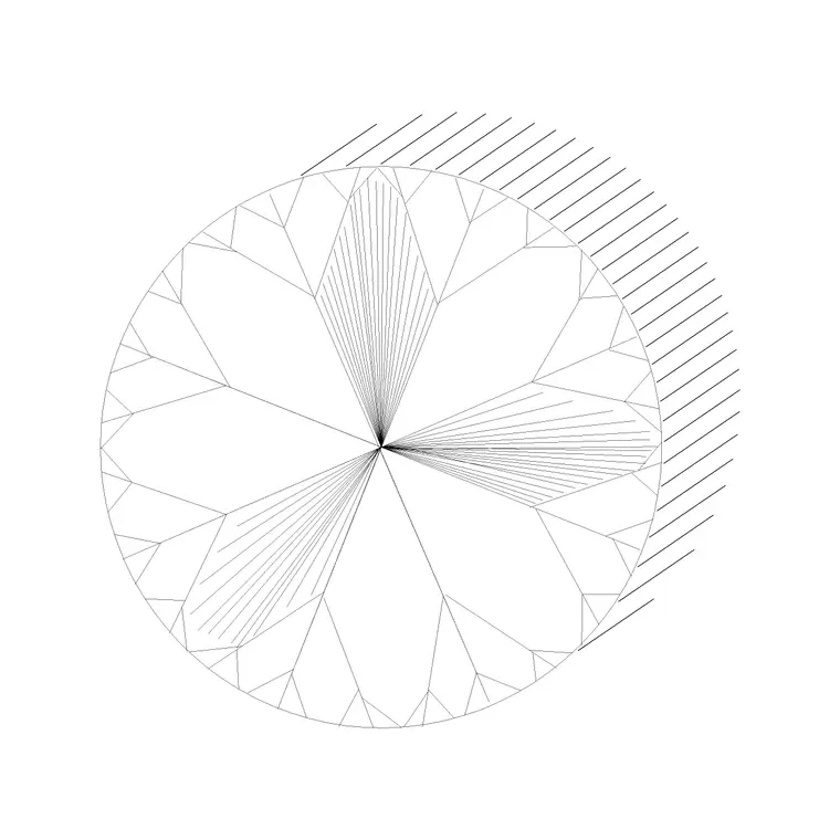 Tree Top View Shaded 1 DWG CAD block thumbnail — trees & plants drawing