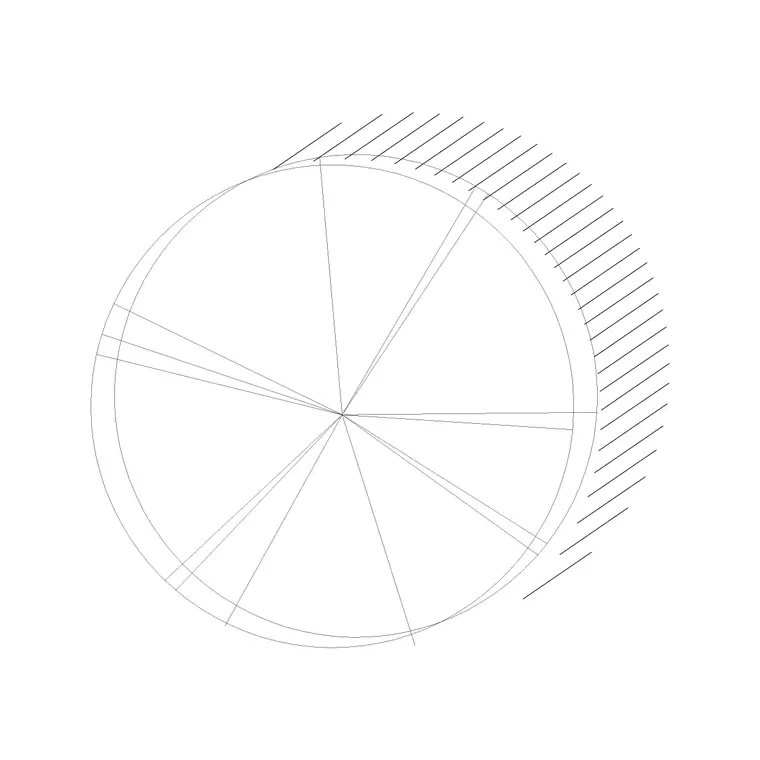 Tree Top View Shaded 3 DWG CAD block thumbnail — trees & plants drawing