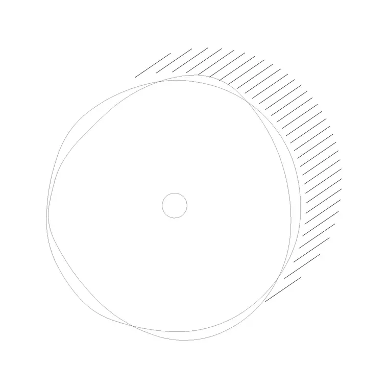 Tree Top View Shaded 4 DWG CAD block thumbnail — trees & plants drawing