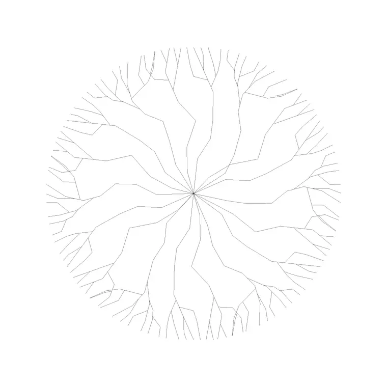 Tree Without Leaves (2) DWG CAD block thumbnail — trees & plants drawing