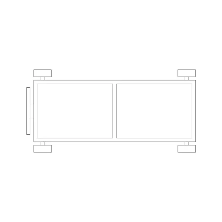 Trolley 6 DWG CAD block thumbnail — medical drawing