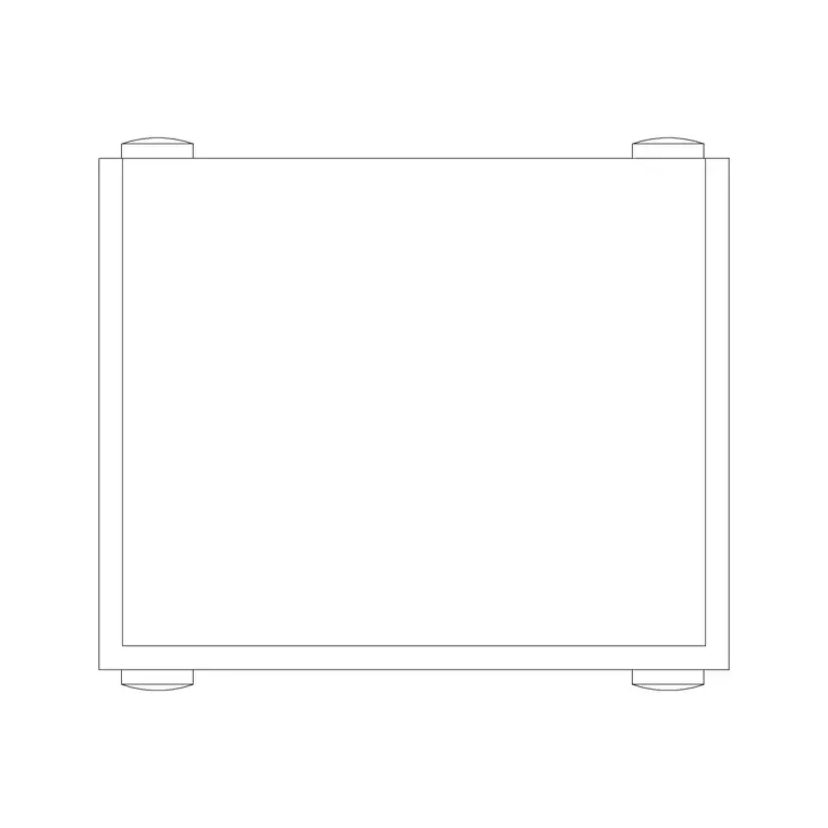 Trolley DWG CAD block thumbnail — medical drawing
