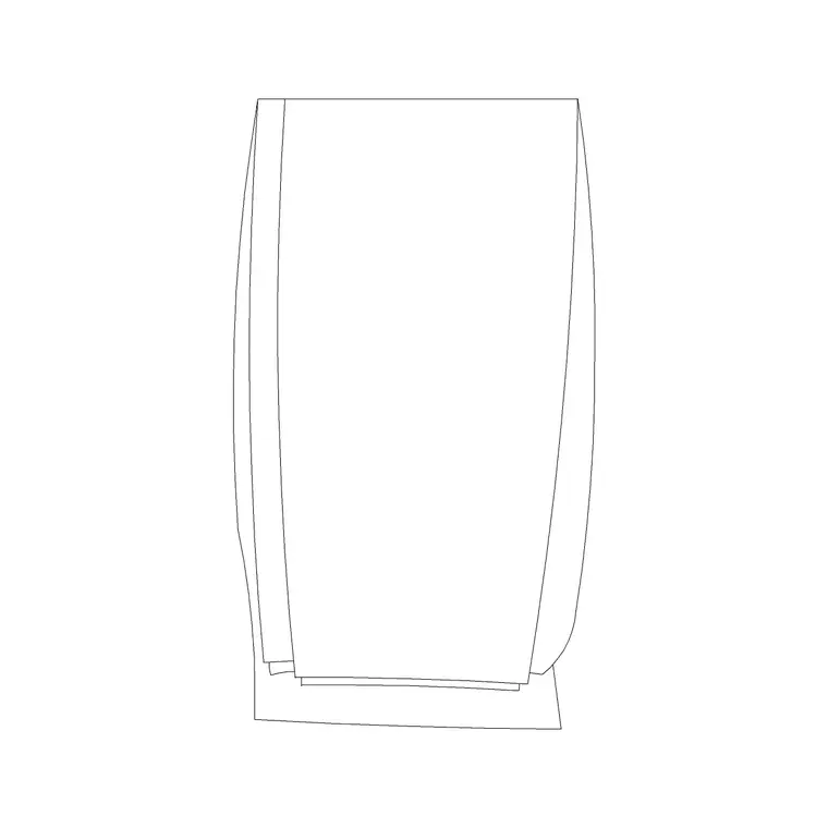 Trouser Hanged 2 DWG CAD block thumbnail — accessories drawing