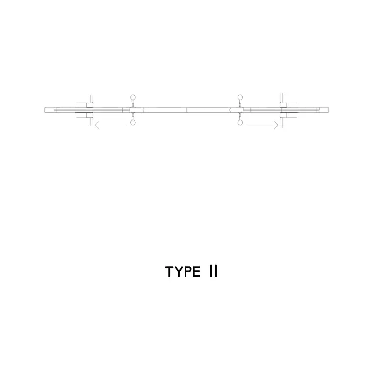 Type 11 Door Plan DWG CAD block thumbnail — doors drawing