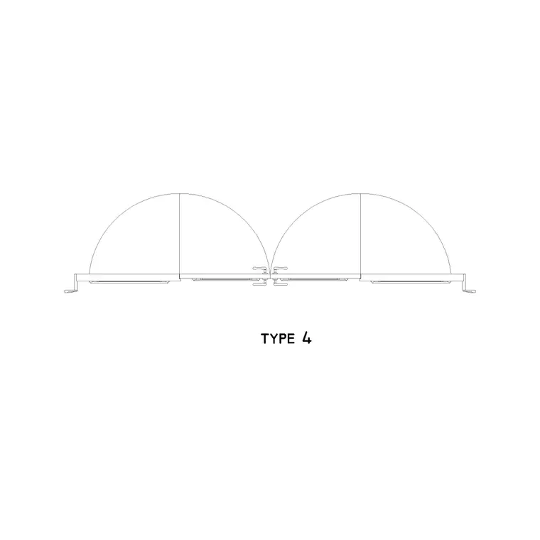 Type 4 Door Plan DWG CAD block thumbnail — doors drawing