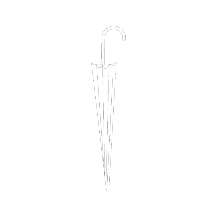 Umbrella 4 DWG CAD block thumbnail — accessories drawing