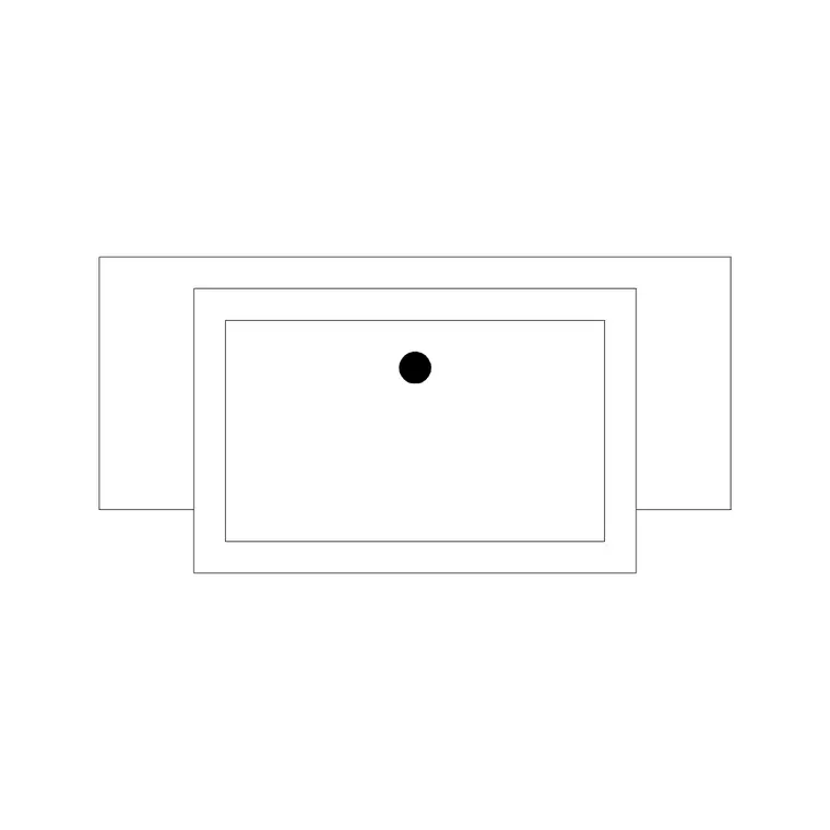 Vanity Single Basin 6 DWG CAD block thumbnail — bathroom drawing
