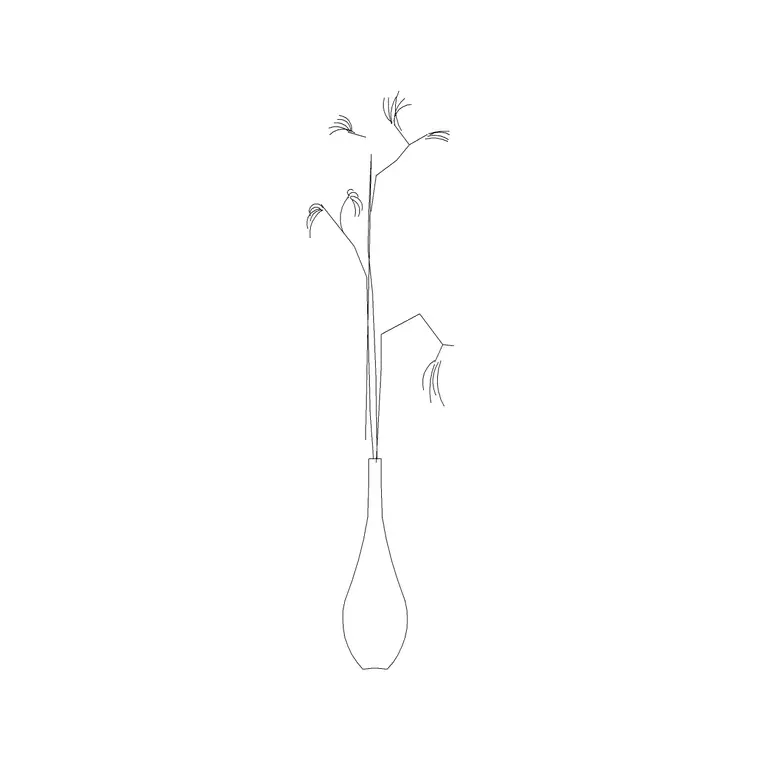 Vase Designer DWG CAD block thumbnail — accessories drawing