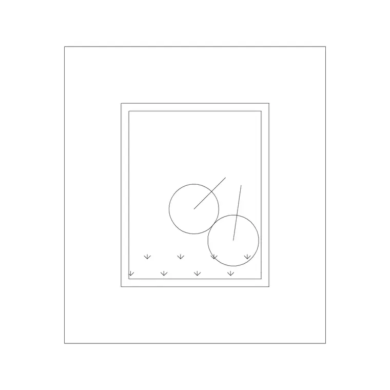 Wall Frame DWG CAD block thumbnail — accessories drawing