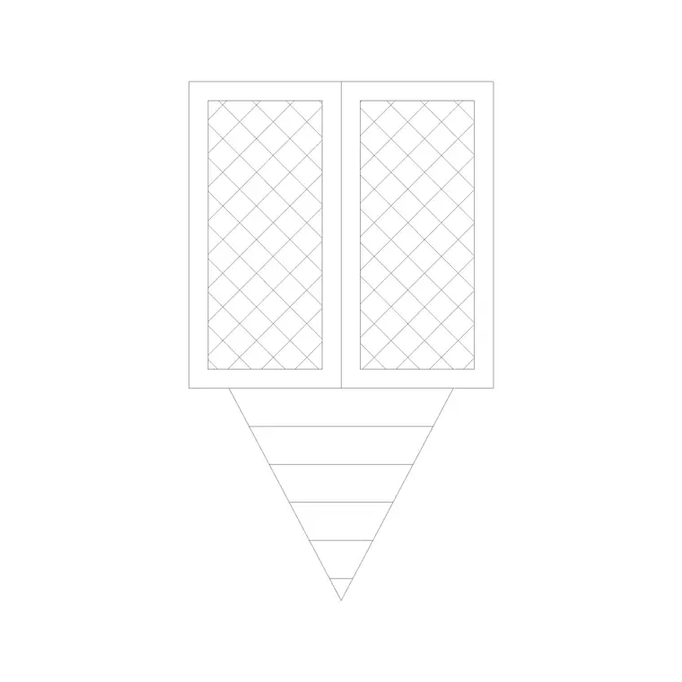 Wall Lamp Elev (12) DWG CAD block thumbnail — lighting drawing