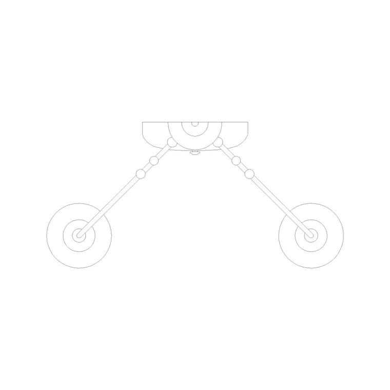 Wall Lamp Elev (13) DWG CAD block thumbnail — lighting drawing