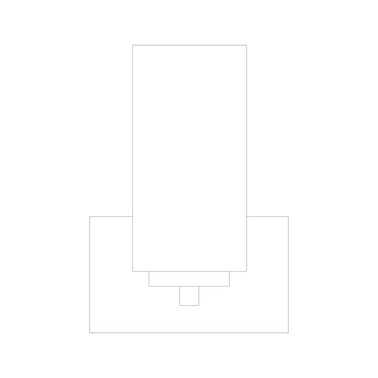 Wall Lamp Elev (20) DWG CAD block thumbnail — lighting drawing