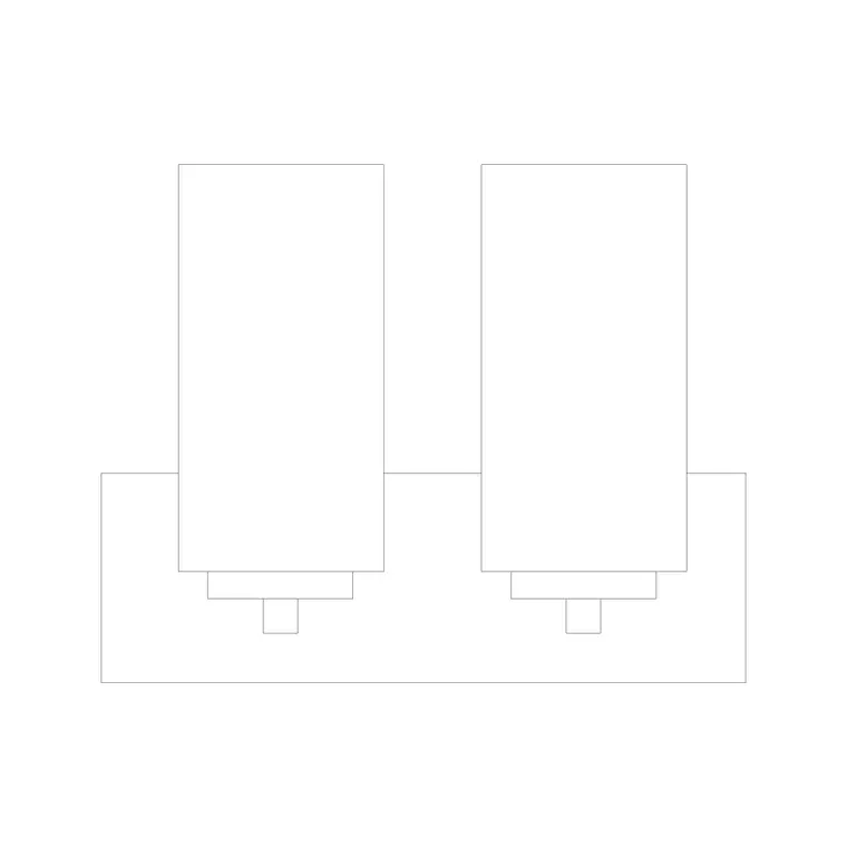 Wall Lamp Elev (21) DWG CAD block thumbnail — lighting drawing