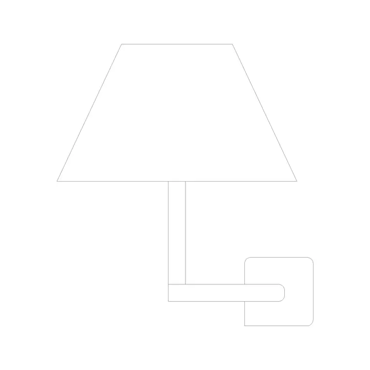 Wall Lamp Elev (24) DWG CAD block thumbnail — lighting drawing
