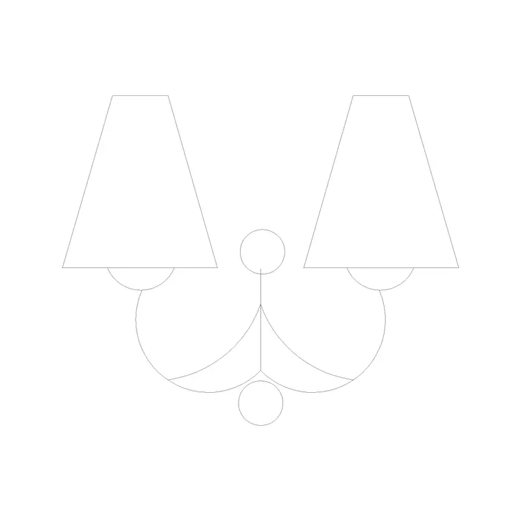 Wall Lamp Elev (7) DWG CAD block thumbnail — lighting drawing