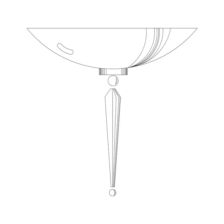 Wall Lights Modern' DWG CAD block thumbnail — lighting drawing