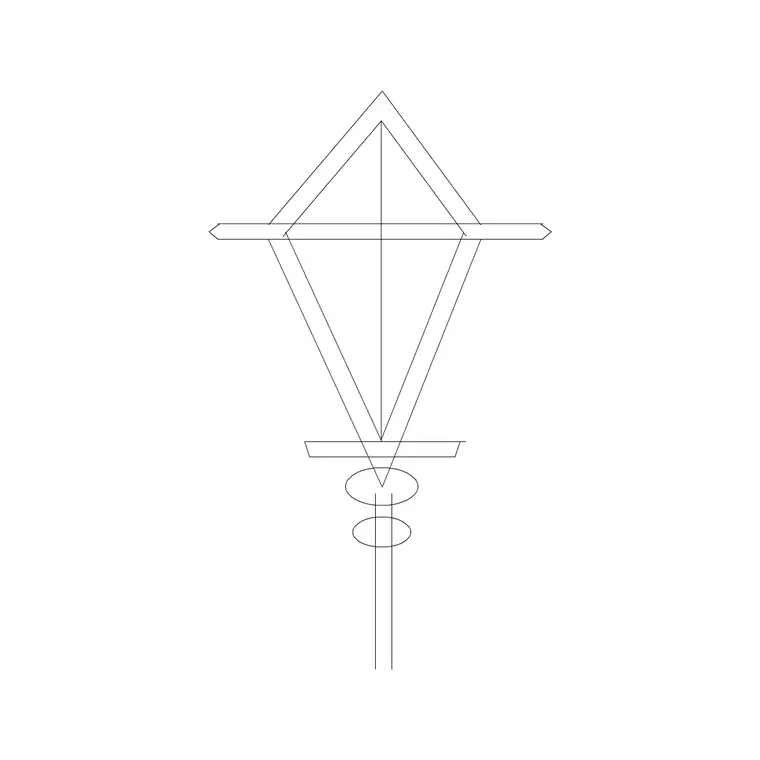 Wall Lights Ms Frame DWG CAD block thumbnail — lighting drawing