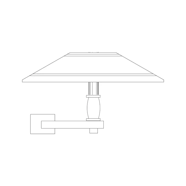 Wall Lights With Shade DWG CAD block thumbnail — lighting drawing
