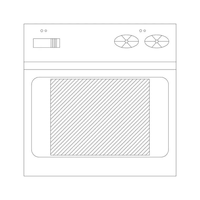 Wall Ovens 10 DWG CAD block thumbnail — kitchen drawing