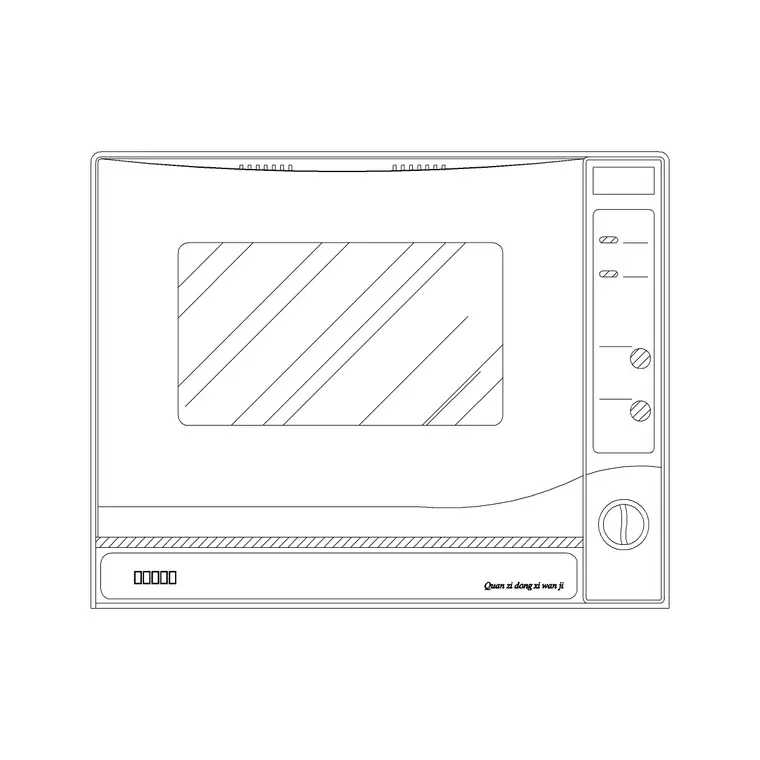 Wall Ovens 12 DWG CAD block thumbnail — kitchen drawing