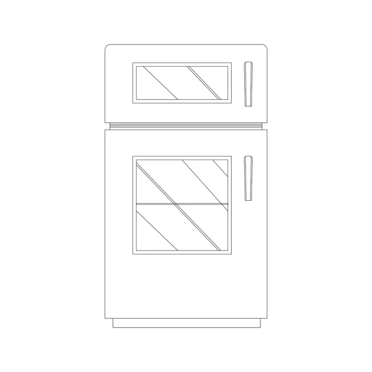 Wall Ovens 5 DWG CAD block thumbnail — kitchen drawing