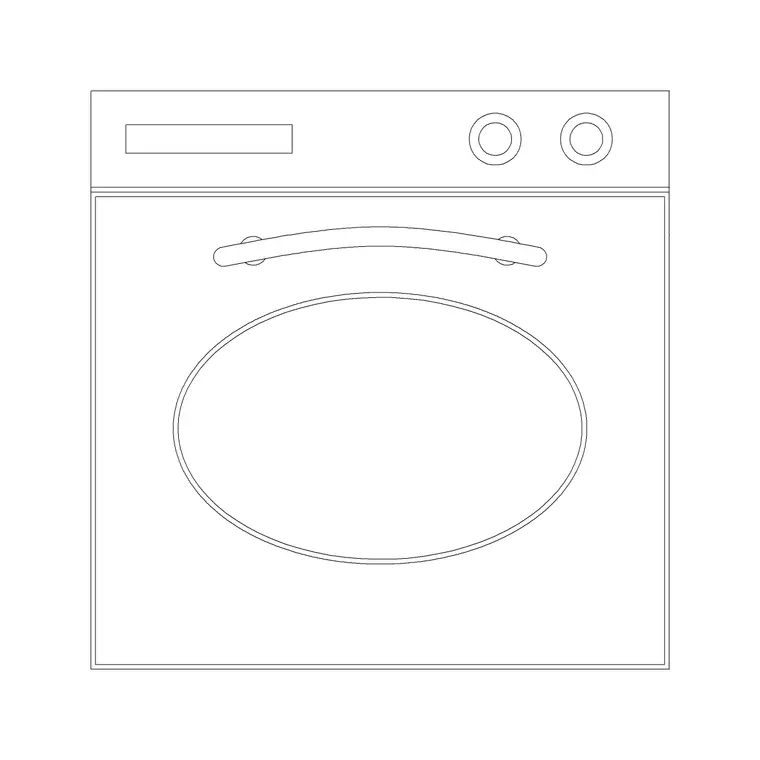 Wall Ovens 6 DWG CAD block thumbnail — kitchen drawing