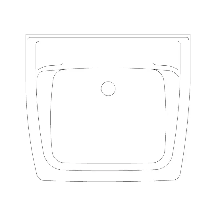 Wash Basin 18 DWG CAD block thumbnail — bathroom drawing