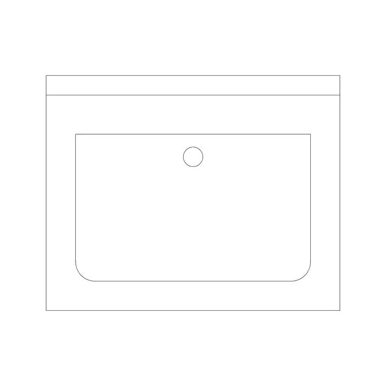 Wash Basin 4 DWG CAD block thumbnail — bathroom drawing