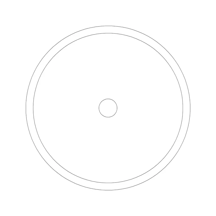 Wash Basin 40 DWG CAD block thumbnail — bathroom drawing