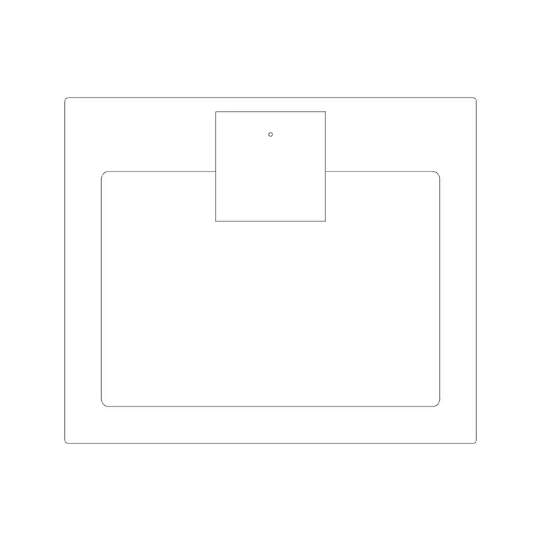 Wash Basin 44 DWG CAD block thumbnail — bathroom drawing