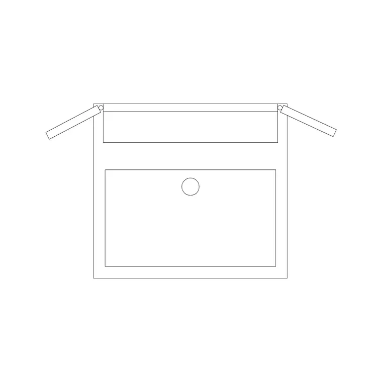 Wash Basin 51 DWG CAD block thumbnail — bathroom drawing