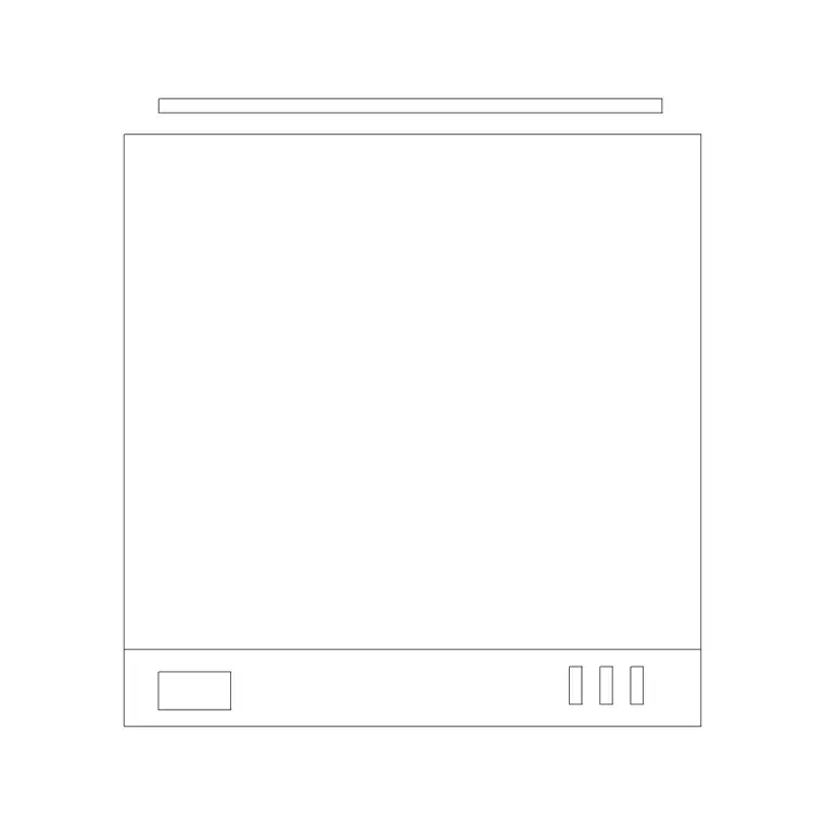 Washers & Dryers Plan 4 DWG CAD block thumbnail — kitchen drawing
