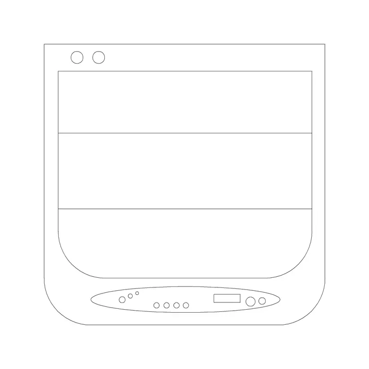 Washers & Dryers Plan 5 DWG CAD block thumbnail — kitchen drawing