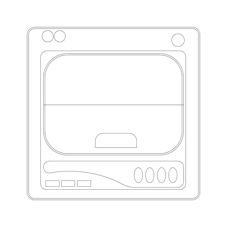 Washers & Dryers Plan 6 DWG CAD block thumbnail — kitchen drawing