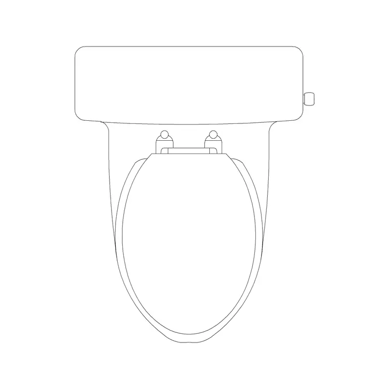 WC English DWG CAD block thumbnail — bathroom drawing