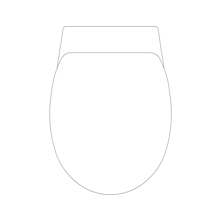 WC Wall Hung Grohe DWG CAD block thumbnail — bathroom drawing