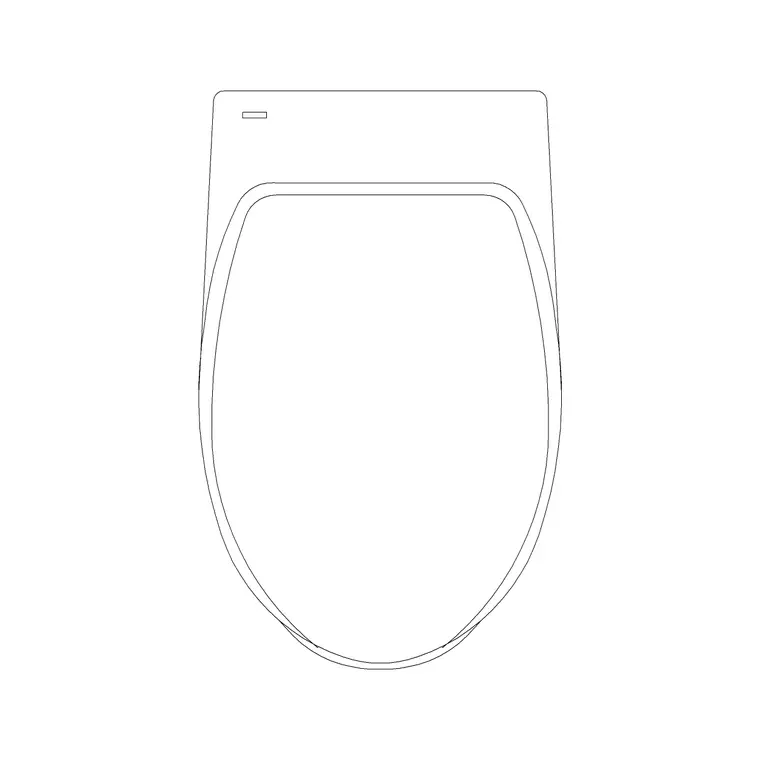 WC Wall Hung Rocca DWG CAD block thumbnail — bathroom drawing