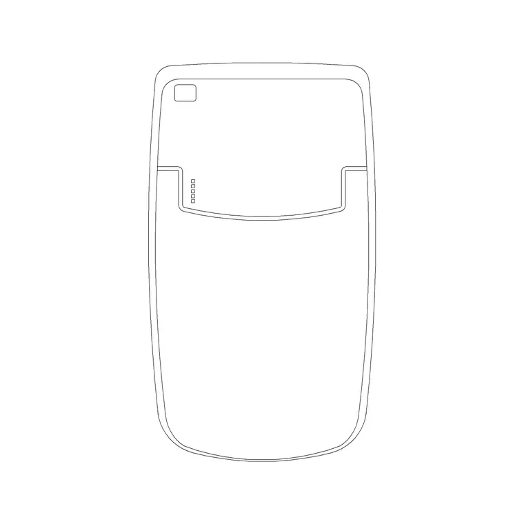 WC Wall Hung Round Edge DWG CAD block thumbnail — bathroom drawing
