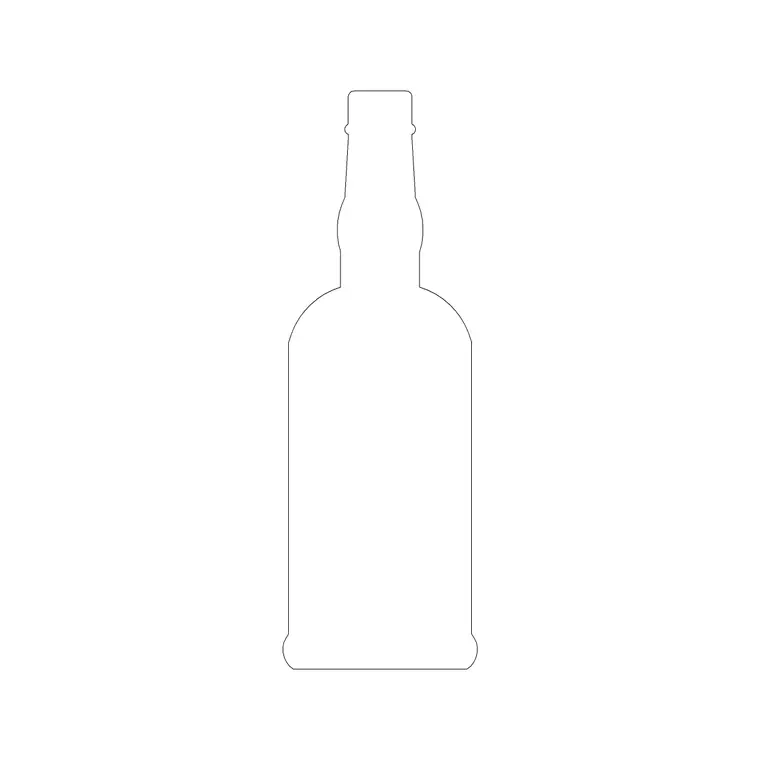 Wine Bottle (14) DWG CAD block thumbnail — accessories drawing