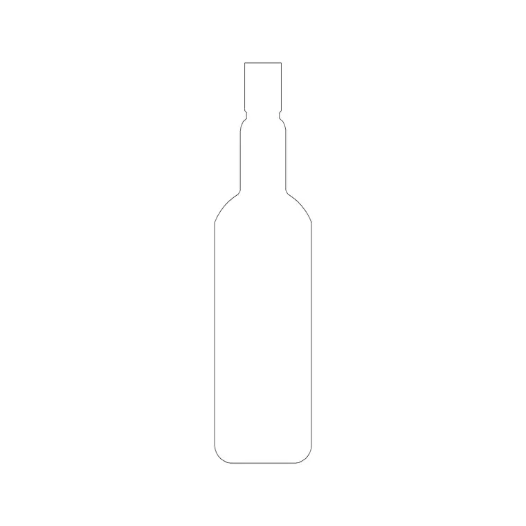Wine Bottle (17) DWG CAD block thumbnail — accessories drawing