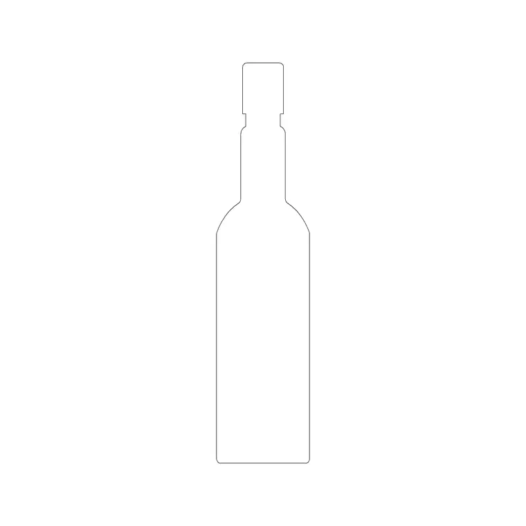 Wine Bottle (18) DWG CAD block thumbnail — accessories drawing