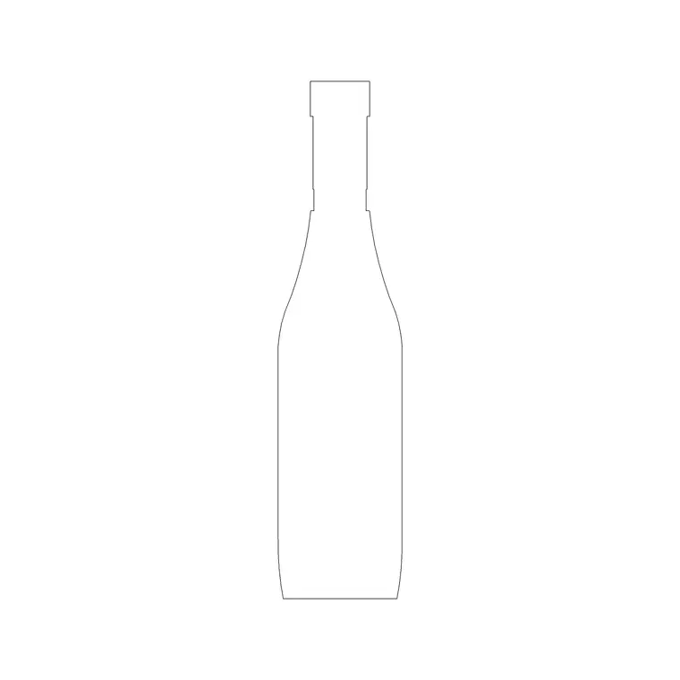 Wine Bottle (2) DWG CAD block thumbnail — accessories drawing